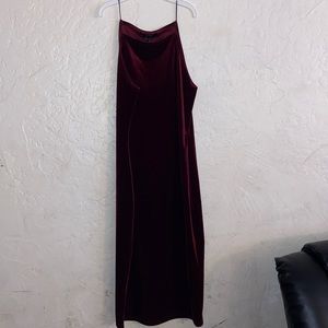 Burgundy dress